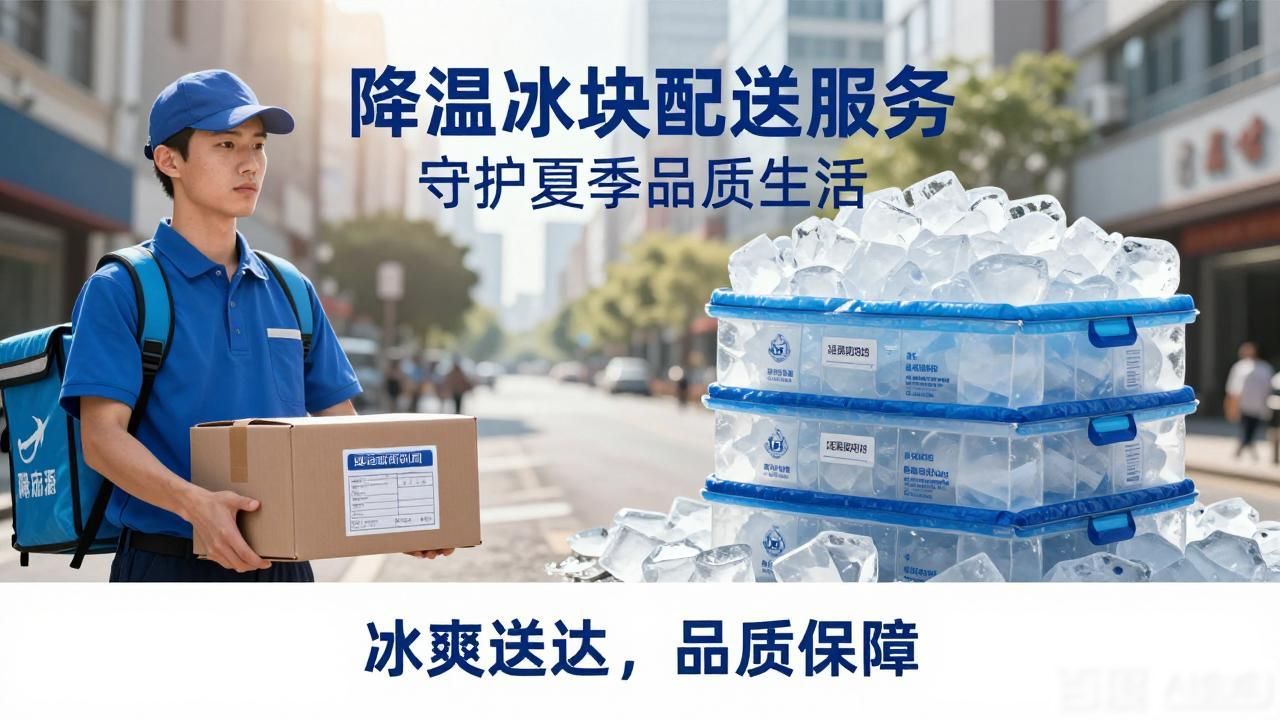 降温冰块配送服务 守护深圳宝安夏季品质生活